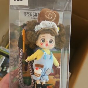 Cute Yellow & Blue Doll with Brown Hat - Kids Toy